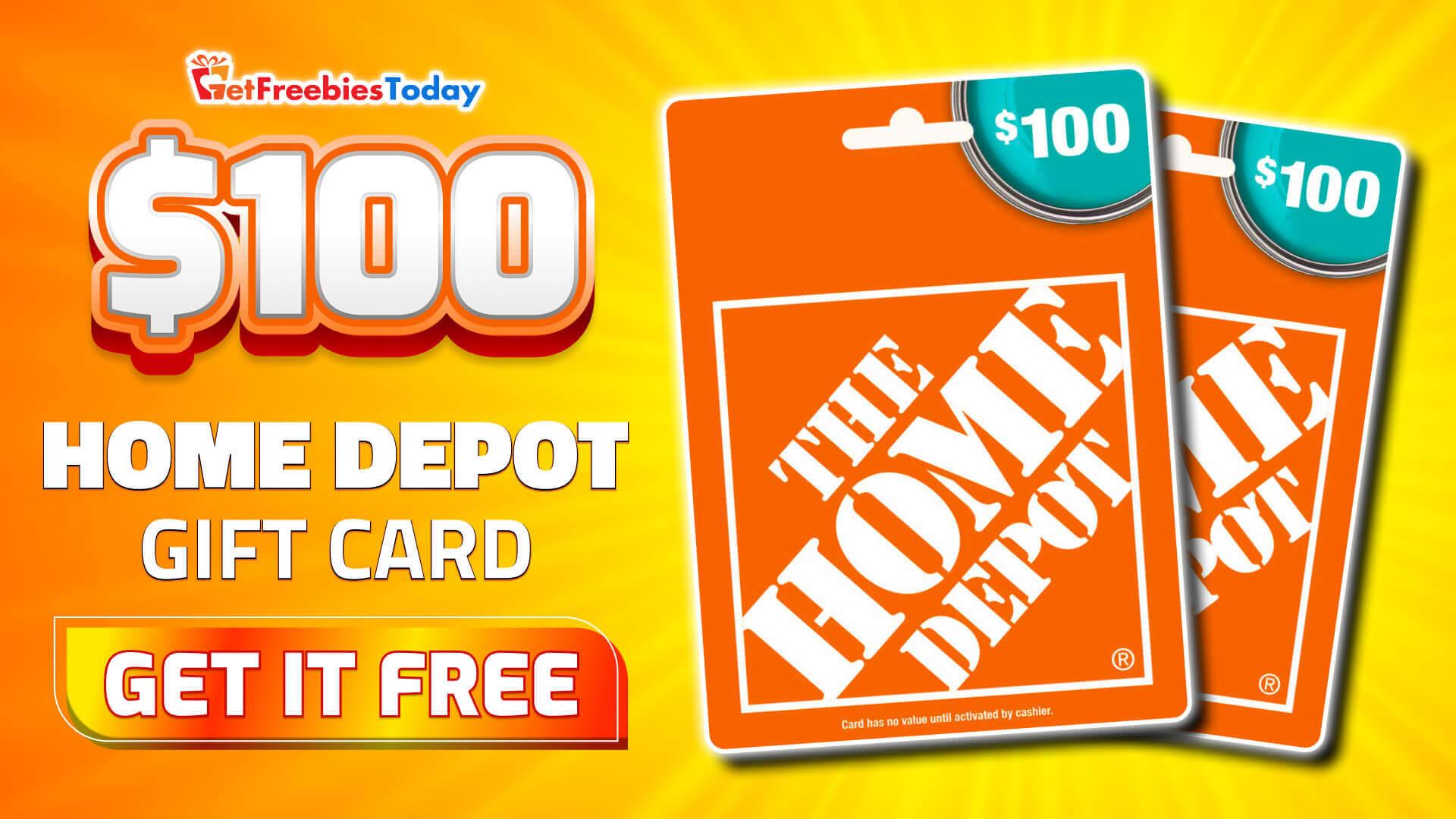 Free 100 Home Depot Gift Card JustPaste.it