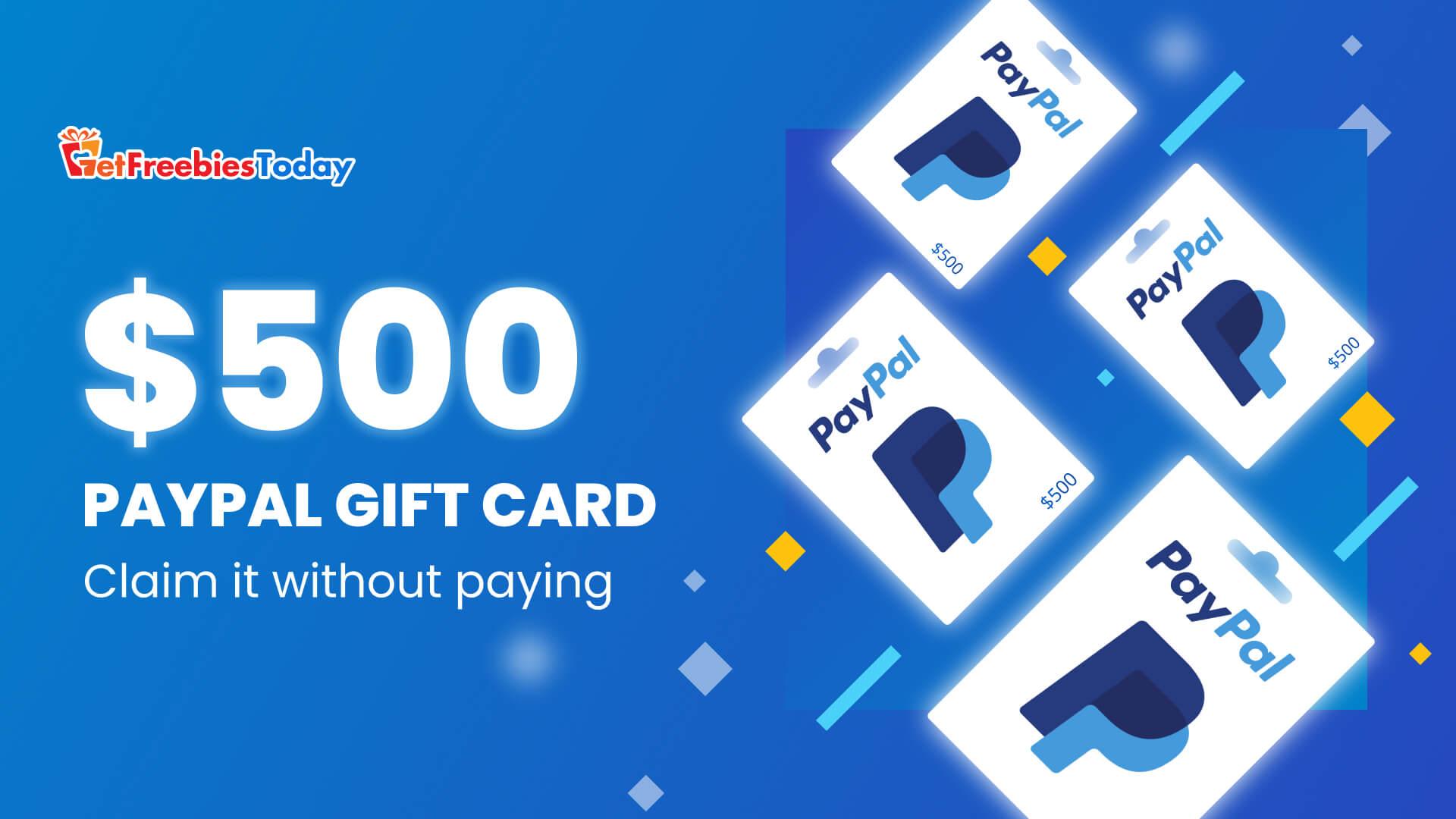 Free 500 PayPal Gift Card JustPaste.it