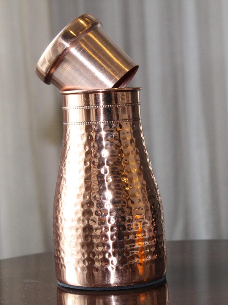 Copper Water Flask With Lid