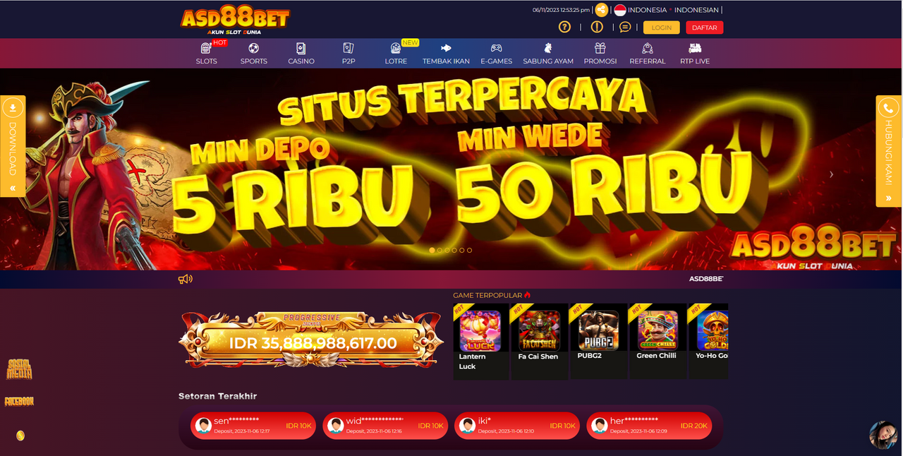 ASD88BET \u26a1 Daftar \u0026 Login Situs Slot ASD88BET Link Alternatif Terpercaya