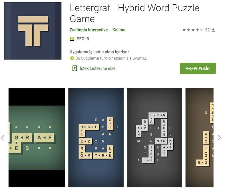 Lettergraf - Hybrid Word Puzzle Game