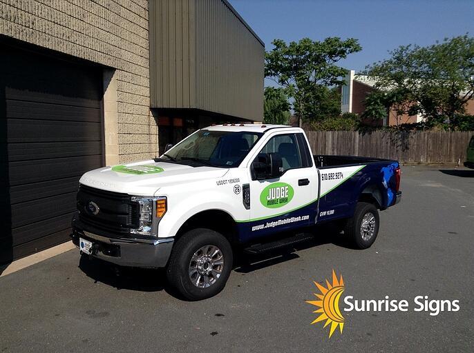 South Jersey Partial Truck Wrap