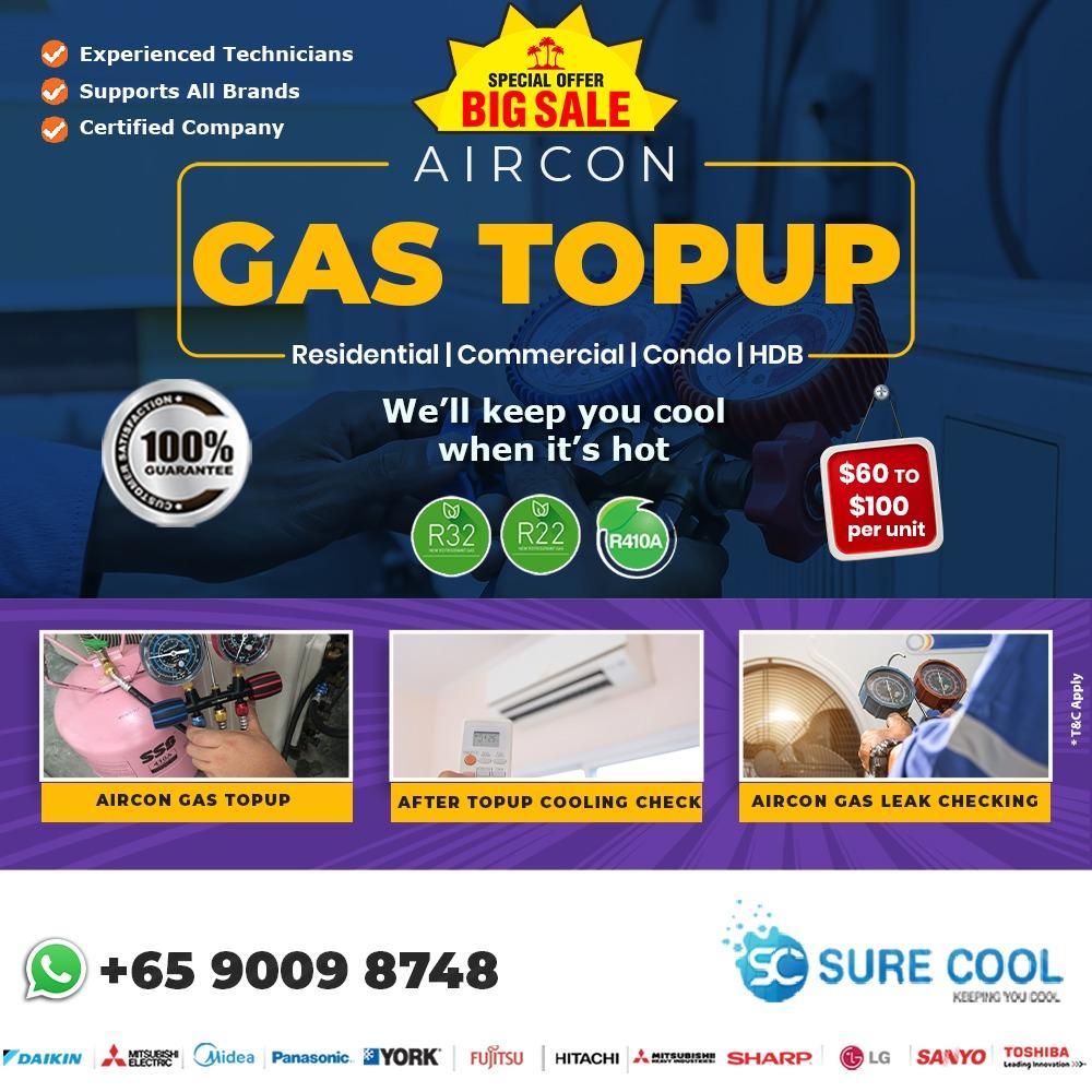 Aircon Gas Top Up