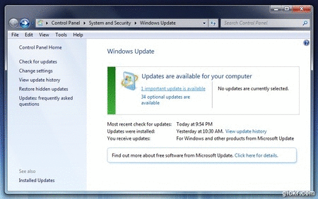 windows 7 starter will not update