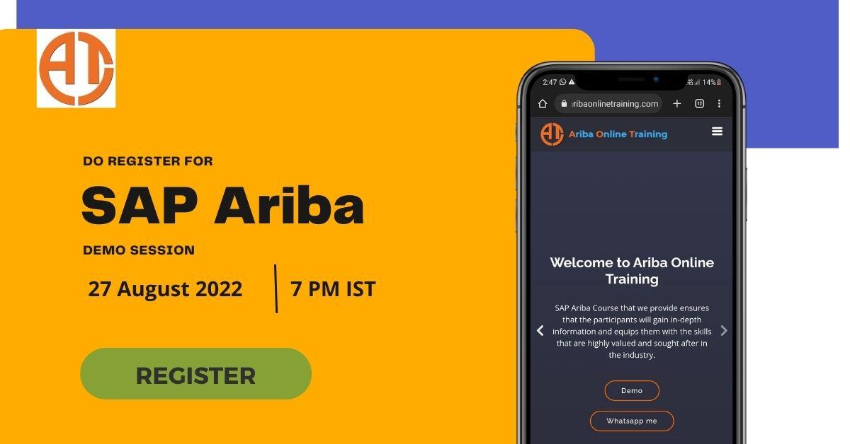 SAP Ariba Online Training | Learn SAP Ariba Course From Industry ...