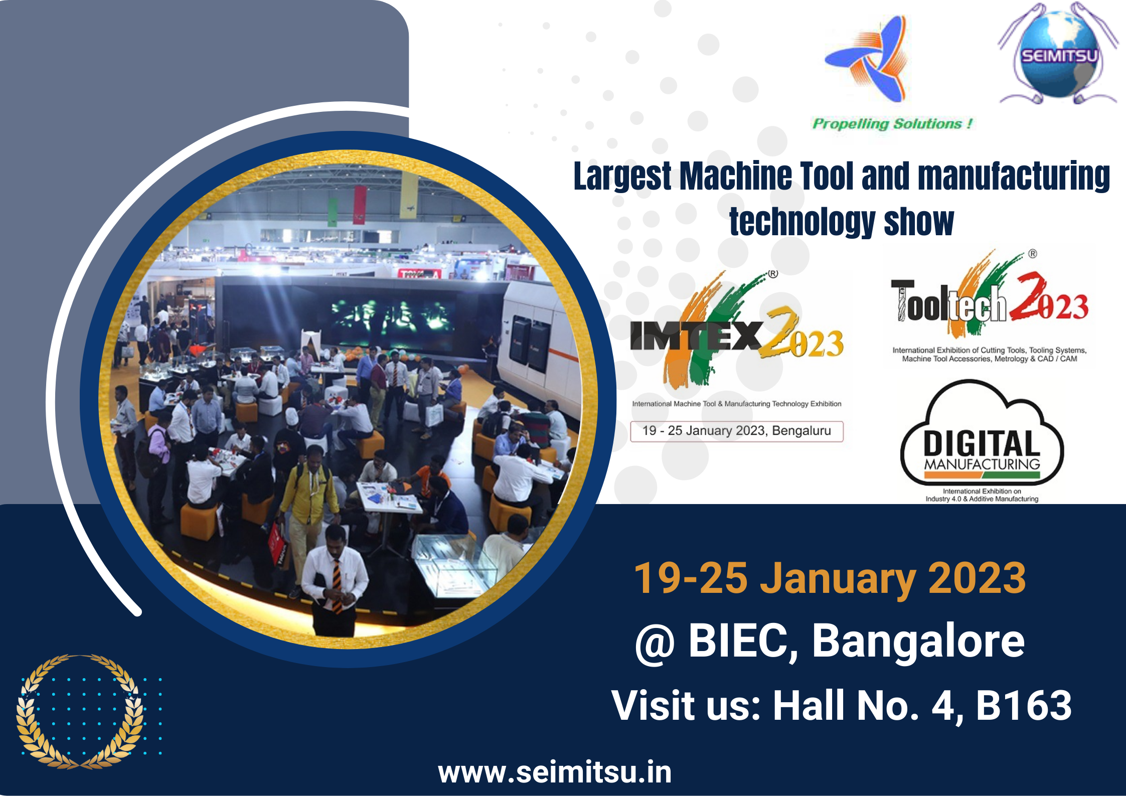 IMTEX 2023 Largest Machine Tool Exhibition at BIEC, Bangalore