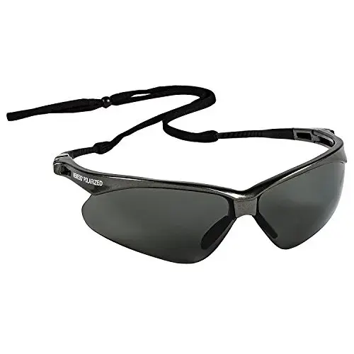 Jackson Safety V30 Nemesis Polarized Safety Glasses (2, Gun Metal Frame with Polarized Smoke Lens)
