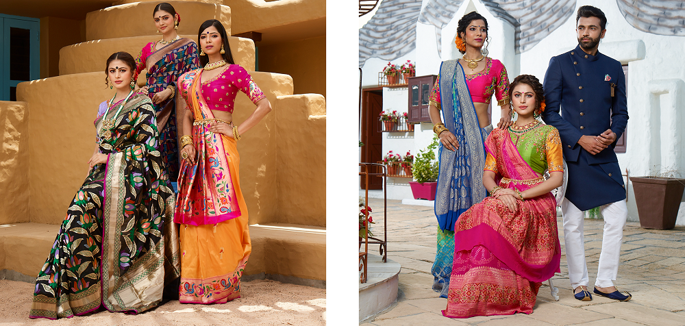 aarong wedding saree