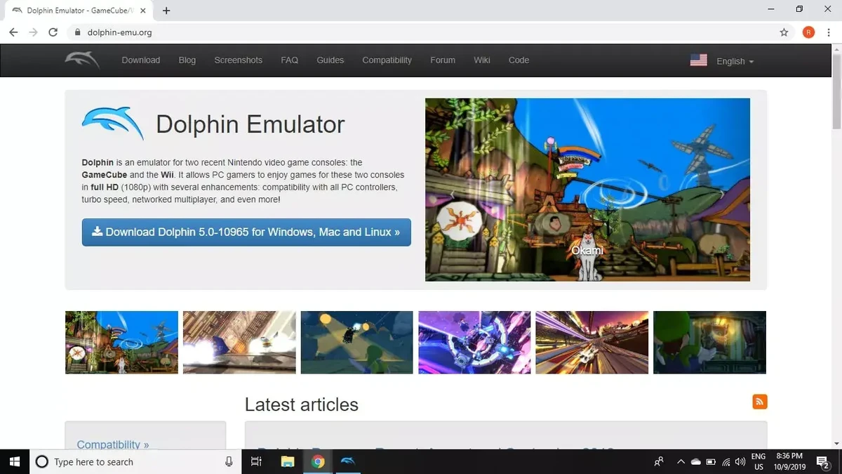 Visit the official Dolphin Emulator website to download Dolphin for your operating system.