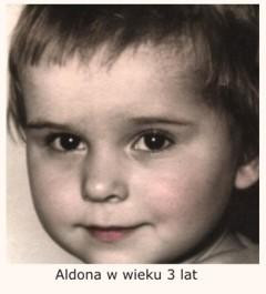 Aldona w wieku 3 lat