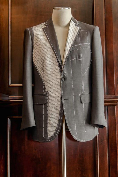 Artful Tailoring uses the time-tested methods of Savile Row for our bespoke custom suit construction.