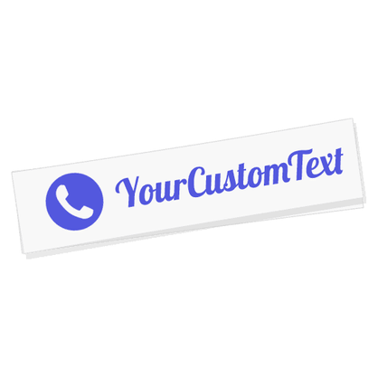 Custom Phone Number Sticker