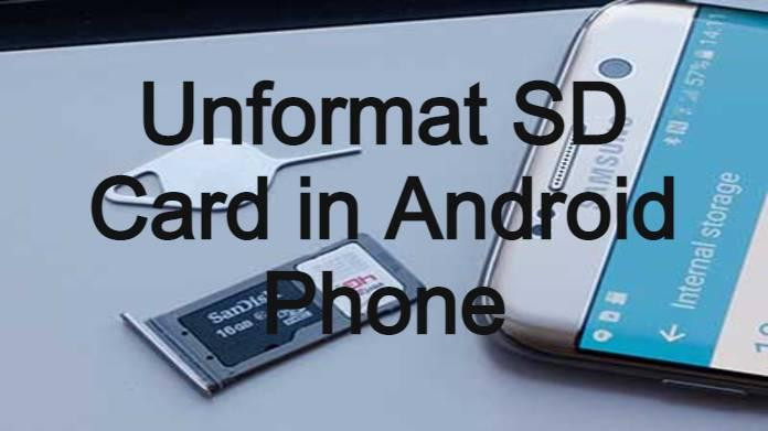 how to format sd card on phone