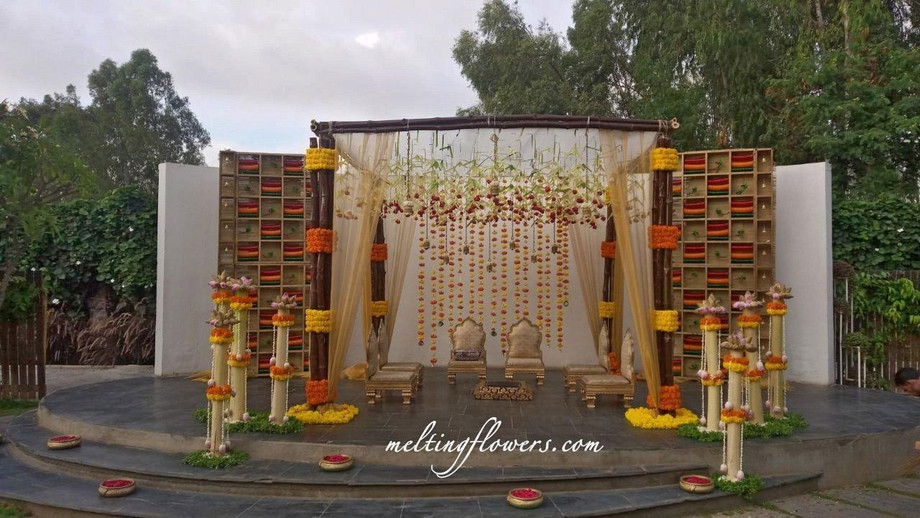 Garden Wedding Mandap Decorations