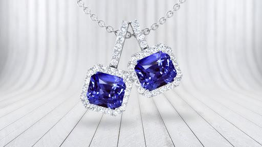 two-stone gemstone necklace