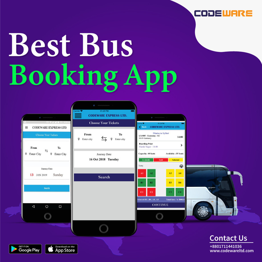 Best Bus Booking App Bus Ticket Booking Apps Driver App for Bus