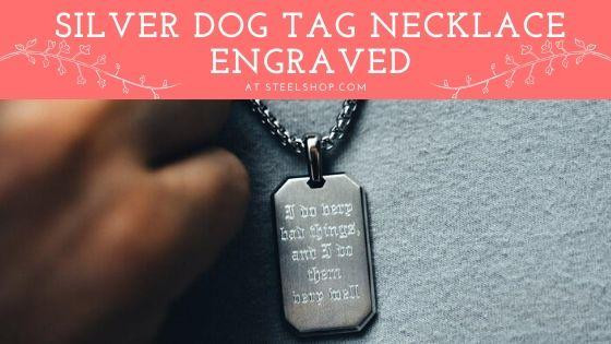 tag necklace engraved