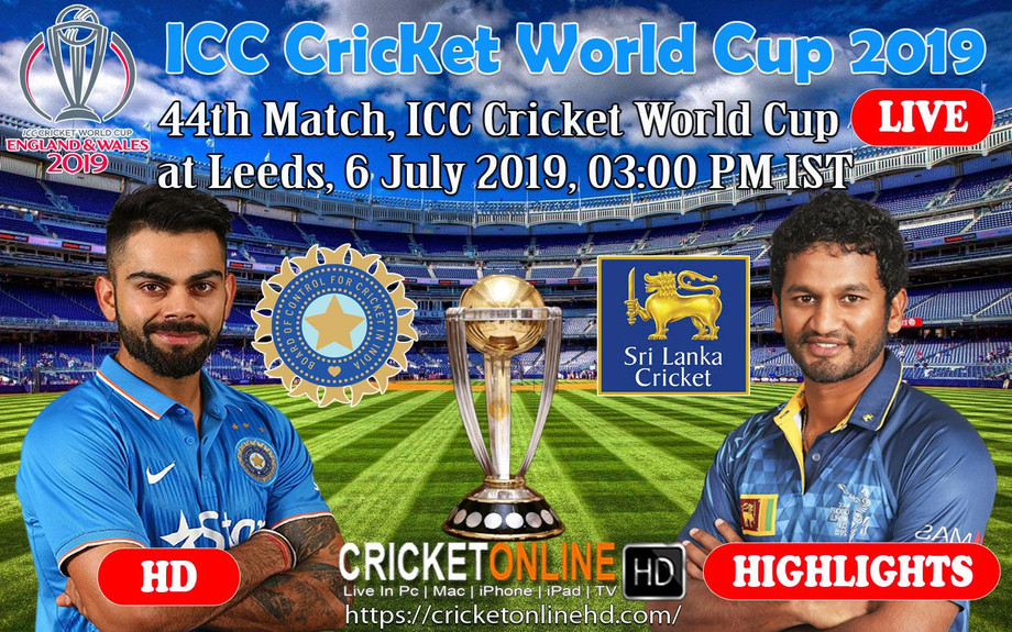 India Vs Sri Lanka 44th Match ICC World Cup 2019
