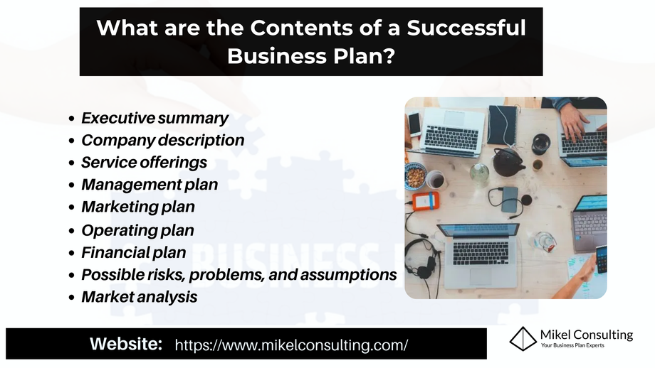 essential contents of a business plan