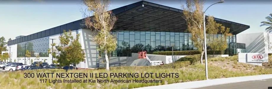 300_watt_nextgen_ii_led_parking_lot_lights_install_kia_north_america_text_1000px.webp